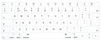 etui nakładka  na klawiaturę macbook 13/13 pro  15pro biała usa