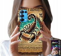 ETUI DO OPPO RENO5 4G 5G - SKORPION ZNAK ZODIAKU ASTRONOMIA + FOLIA