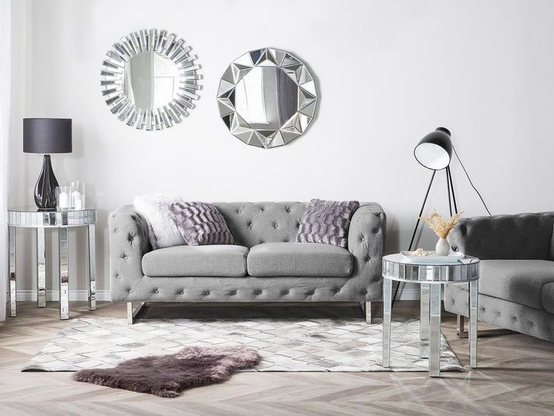 Sofa 2-osobowa szara VISSLAND zdjęcie 2