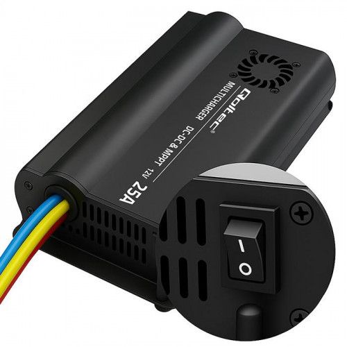 Qoltec Automatyczna Ładowarka DC-DC 12V z regulatorem MPPT | 25A | LiF na Arena.pl