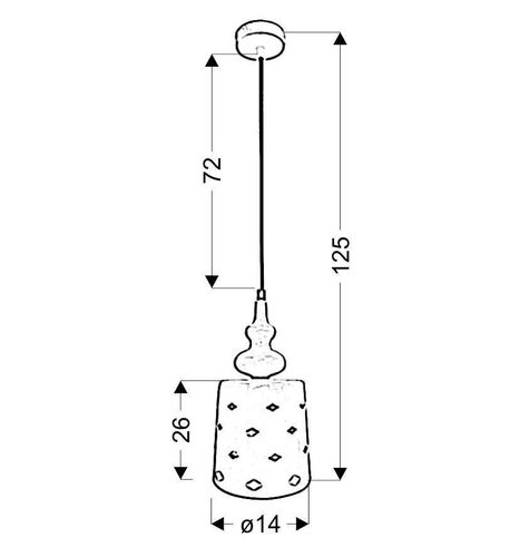 Hamp zwis 15/26 1x60W E27 biały na Arena.pl