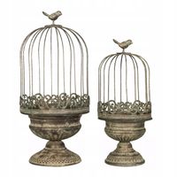 Doniczka metal beżowy Skandi.pl 20 cm x 20 x 43 cm