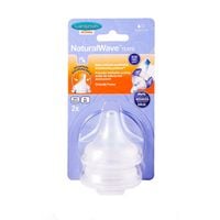 LANSINOH Smoczek NaturalWave o wolnym przepływie 2 sztuki