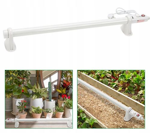 GRZEJNIK RUROWY Z TERMOSTATEM 55W, IP44, dł.50cm, łazienkowy, VF KRAKOW na Arena.pl