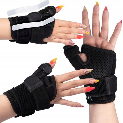 STABILIZATOR ORTEZA ZAPALENIE ŚCIĘGIEN KCIUKA NADGARSTKA DŁONI SZYNA UNIWER na Arena.pl