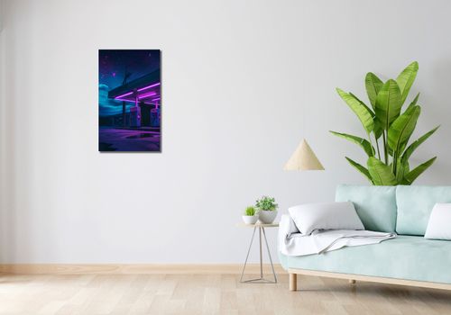 Obraz 40x70cm Moc Neonowej Nocy na Arena.pl