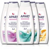 Apart nawilżający żel pod prysznic i Płyn do kąpieli 2w1 MIX Zestaw 5x900ml