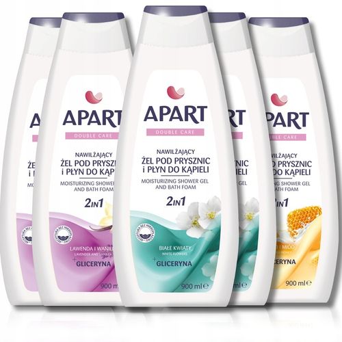 Apart nawilżający żel pod prysznic i Płyn do kąpieli 2w1 MIX Zestaw na Arena.pl