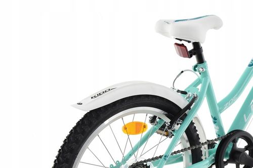 Rower Dziecięcy MTB 20'' LAZARO ZOE 6 BIEGÓW SHIMANO MIĘTA KOSZYK na Arena.pl