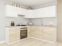 Zestaw mebli kuchennych Arizona Narożne DS+Biały