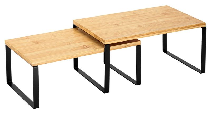 Zestaw 2 półek bambusowych GINGER zdjęcie 7