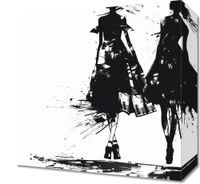 Obraz 30x30cm Atramentowy Przerys