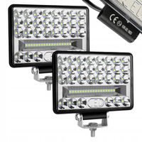 ZESTAW 2x MOCNA LAMPA ROBOCZA 144W 48 LED HALOGEN 12V 24V ledbar HOMOLOG.
