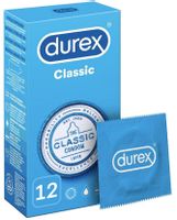 DUREX Classic Prezerwatywy Klasyczne Z Żelem Silikonowym 12szt