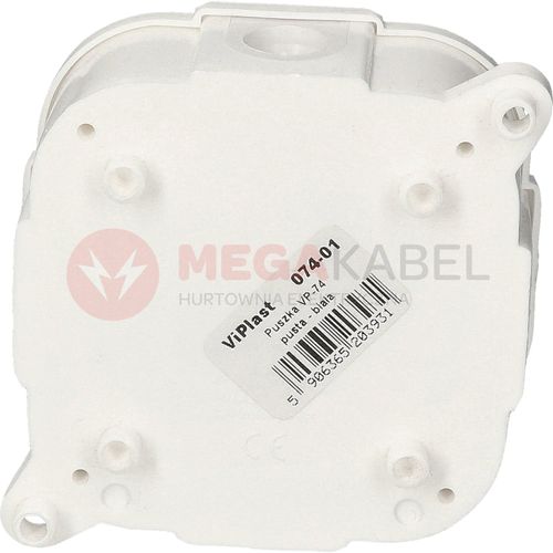Puszka biała pusta IP44 PP 80x80x30 074-01 ViPlast na Arena.pl