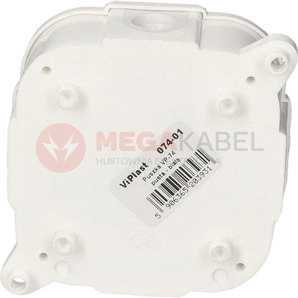 Puszka biała pusta IP44 PP 80x80x30 074-01 ViPlast zdjęcie 5