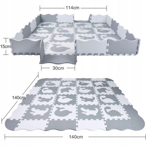 GRUBA MATA EDUKACYJNA puzzle PIANKOWE XXL KOJEC na Arena.pl