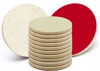 FILC POLERSKI NA RZEP 125x10 KRĄŻEK FILCOWY 10 SZT