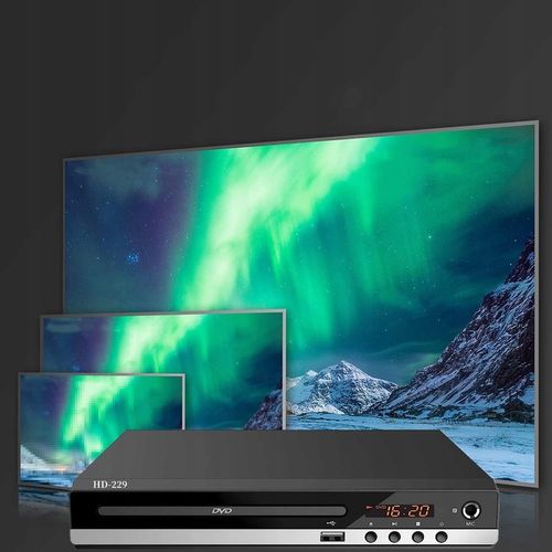 ODTWARZACZ DVD HDMI, CD, HDMI/AV WEJŚCIE USB DO TELEWIZORÓW + PILOT DVD-229 na Arena.pl