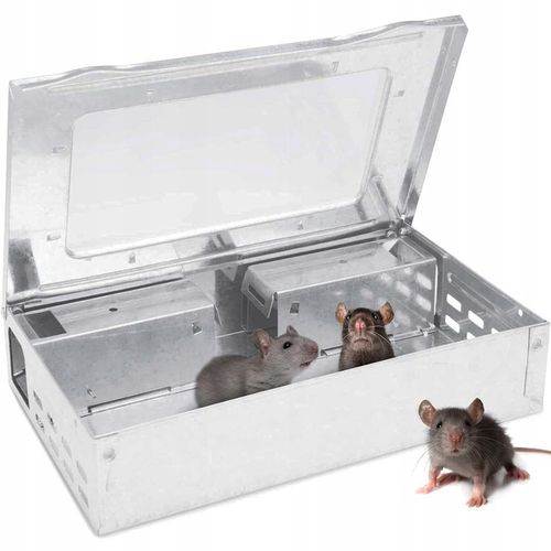 MYSZOŁAPKA ŻYWOŁAPKA PUŁAPKA NA MYSZY GRYZONIE ŁAPKA CHWYTACZ METAL na Arena.pl