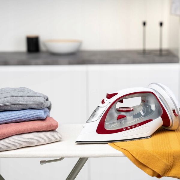 Żelazko parowe BEZPRZEWODOWE LED First Austria RED zdjęcie 4