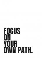 Plakat 13x18cm Z Napisami Nowoczesny Cytat Focus On Your Path