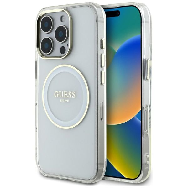 Etui Guess do iPhone 16 Pro 6.3"", Biały zdjęcie 1