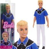 BARBIE FASHIONISTAS LALKA MODNY KEN STYLOWY KOSZULA KOWBOJSKA WESTERN 29 CM