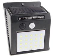 Lampa ścienna solarna SMD 20 LED z czujnikiem ruchu i zmierzchu