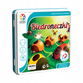 Interesująca Logiczna Gra planszowa Biedroneczki IUVIGames Metalowe Pudełko