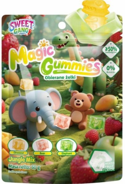 DAN TRADE MAGIC GUMMIES JUNGLE MIX 60G zdjęcie 1