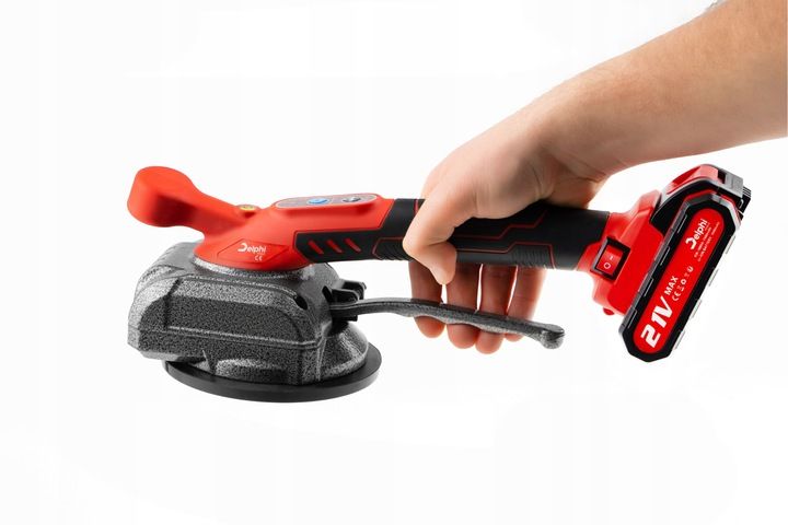 PRZYSSAWKA WIBRUJĄCA DO PŁYTEK WIBRATOR DO POZIOMOWANIA 2xAKU MOCNA 21V PRO zdjęcie 13