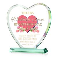 Prezent podziękowanie dla wychowawczyni statuetka SERCE ZAKOŃCZENIE ROKU