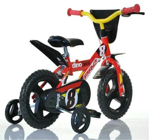 Rower dziecięcy Dino 123GLN czerwony 12" na Arena.pl