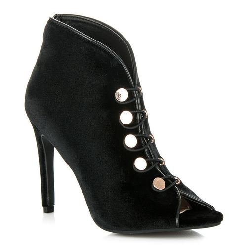 Welurowe Botki Open Toe r.35 na Arena.pl