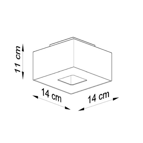 Plafon MONO 1 czarny na Arena.pl