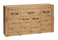 Komoda Duża 4- Drzwiowa z Szufladą 4D1SZ 165 cm Dąb Artisan ARTEMIS ML