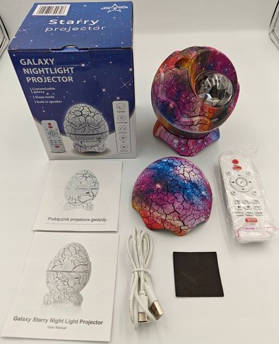 PROJEKTOR GWIAZD LAMPKA NOCNA RZUTNIK LED JAJO DINOZAURA DLA DZIECI PREZENT na Arena.pl
