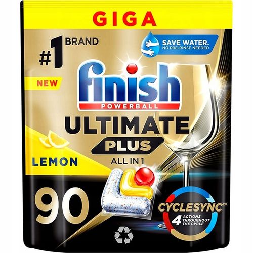Kapsułki do zmywarki FINISH 90szt Ultimate Plus All in 1 Tabs Lemon na Arena.pl