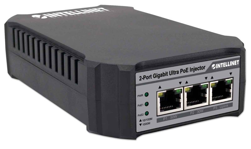ADAPTER ZASILACZ ULTRA POE INTELLINET 30W/50W 2XGIGABIT RJ45 802.3AT zdjęcie 3