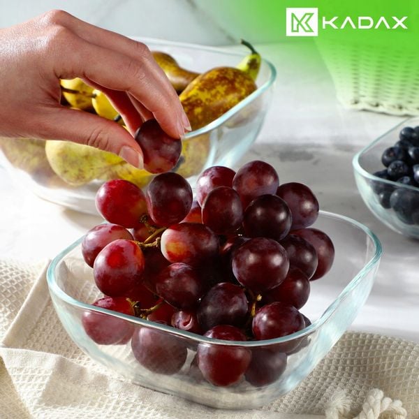 KADAX Salaterka Miska Szklana 16cm Przekąski 2szt zdjęcie 2