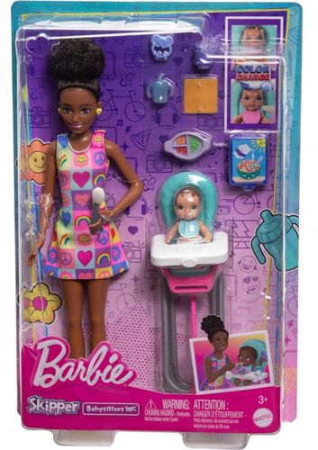 Barbie opiekunka Skipper+bobas HTK34 na Arena.pl