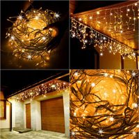 SOPLE 500LED LAMPKI ZEWNĘTRZNE 22,5M TIMER PILOT FLASH KURTYNA DWA KOLORY