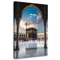 Obraz do salonu jadalni biura, Meczet Mekka Islamski krajobraz