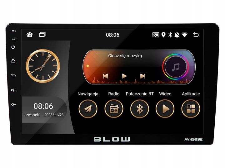 RADIO SAMOCHODOWE ANDROID BLUETOOTH 2 DIN 9 CALI GPS CARPLAY MIRROR LINK zdjęcie 9