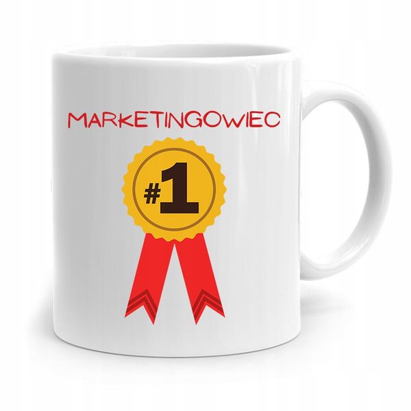 Dla Marketingowca Kubek Marketingowiec Numer 1 Z Nadrukiem Ze Zdjęciem zdjęcie 1