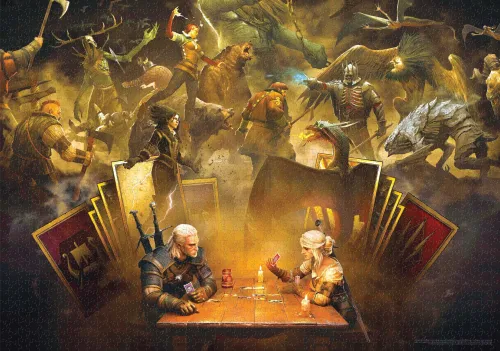 Puzzle Good Loot Wiedźmin 1000 elementów Puzzle Gaming The Witcher Wiedźmin na Arena.pl