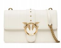 Pinko torebka listonoszka skóra naturalna biały