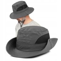 KAPELUSZ Wędkarski Wodoodporny Przewiewny Safari SZARY Pako Jeans