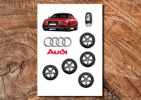 Wydruk cukrowy na tort A4 Audi czerwone DIY